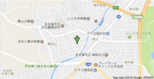 植田北住宅近辺地図