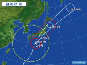 台風２１号